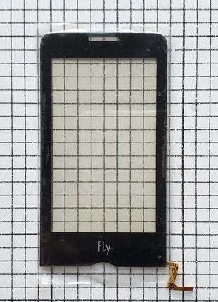 Тачскрин Fly E145 сенсор для телефона черный