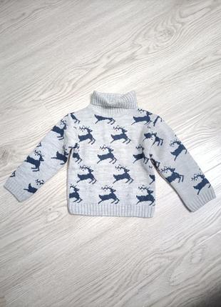 Дитячий светр під горло з оленями dresscode туреччина