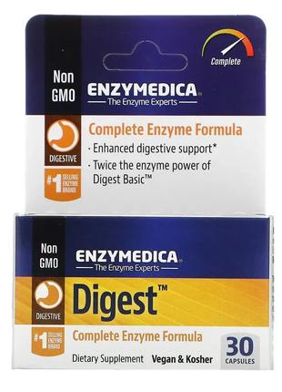 Enzymedica, Digest, комплексная ферментная формула, 30 капсул