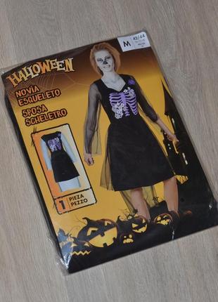 Платье halloween s. m. l. скелет скелетик карнавальный костюм ...