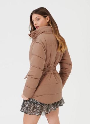Куртка женская курточка коричневая безрукавка зимняя демисезон...