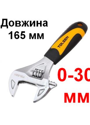 Розвідний ключ ПРОФІ 165 мм (0-30 мм) TOLSEN 15280