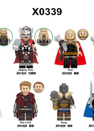 Фигурки супергерои Marvel Тор гром и любовь для лего lego