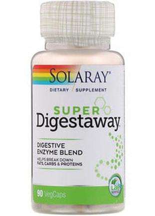 Solaray, super digestaway, смесь пищеварительных ферментов