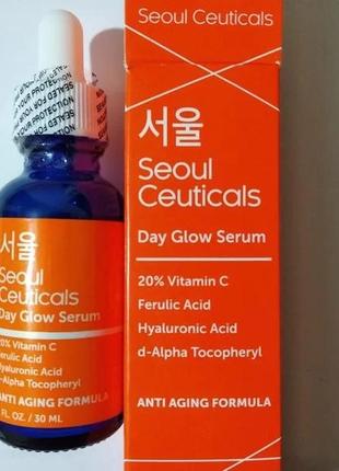 Сыворотка с витамином с и феруловой кислотой seoul ceuticals c...