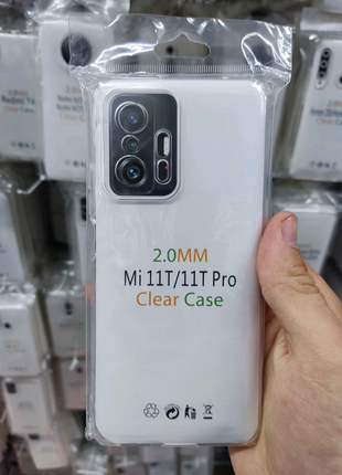 Чехол прозрачный плотный 2мм Xiaomi Mi 11T / 11T Pro
