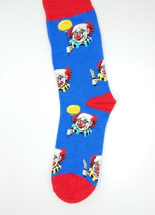 🤡купити яскраві шкарпетки з клоуном на halloween😊
