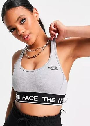 Топик бра the north face training tech sports bra in grey