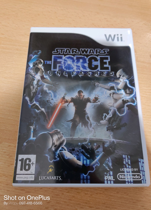 Игра диск Star Wars The Force Unleashed Nintendo Wii лицензия PAL