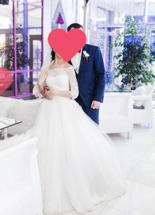 Удачное свадебное платье айвори