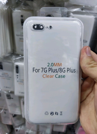 Чехол прозрачный плотный 2мм на айфон iPhone 7 Plus / 8 Plus