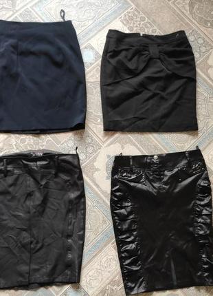 Спідниця чорна темно синя 46 44 s m юбка мини черная шкільна