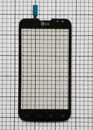 Тачскрин LG D325 Optimus L70 Dual сенсор для телефона черный