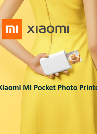 Мобільний Bluetooth фотопринтер Xiaomi Mi Pocket Photo Printer