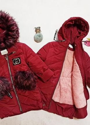 Зимове пальто,куртка для дівчинки