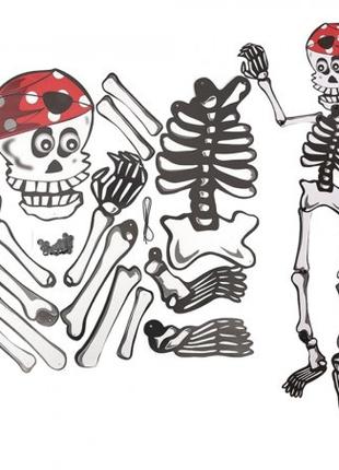 Декор настенный (85см) Скелет - пират ABC Хэллоуин