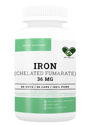 Хелат железа фумарат 36 мг. Premium витамины Iron Chelated Fum...