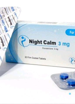 20 таб. по 3 мг від безсоння Night Calm, Найт Калм