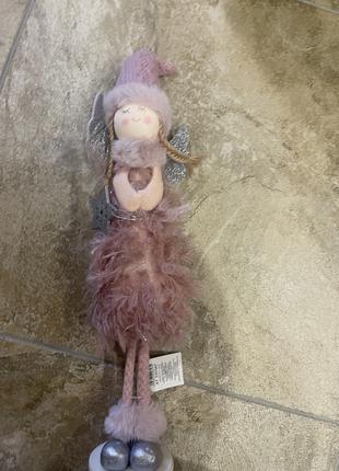 Интерьераня Кукла новогодняя текстильная Фея 30 см для декора ...