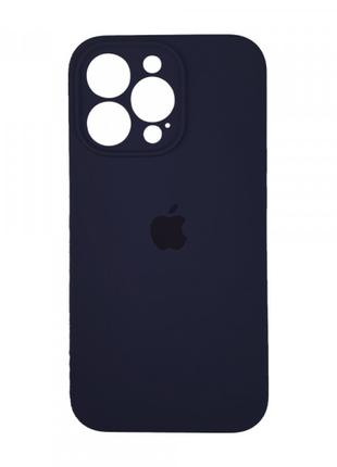 Чехол Silicone Case Full Camera для iPhone 13 Pro midnight blue