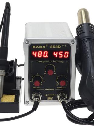 KADA 858D++ 2 в 1 надежная паяльная станция термовоздушная фен...