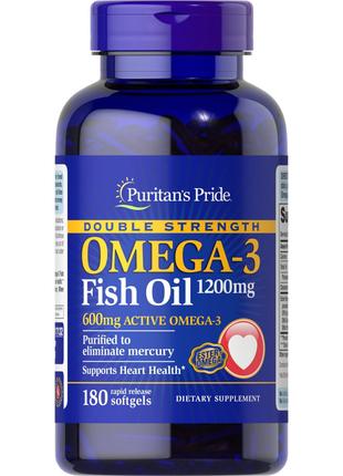 Жирні кислоти Puritan's Pride Double Strength Omega-3 Fish Oil...