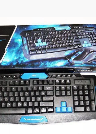 Беспроводная игровая клавиатура с мышью HK-8100