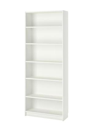 Книжный шкаф белый вертикальный стеллаж 6 полок IKEA BILLY 002...