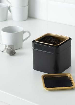 Банка для чая, кофе металл с крышкой BLOMNING IKEA 203.732.06
