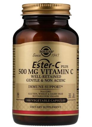Ester-C Plus, Витамин C, 500 мг, 100 вегетарианских капсул, So...