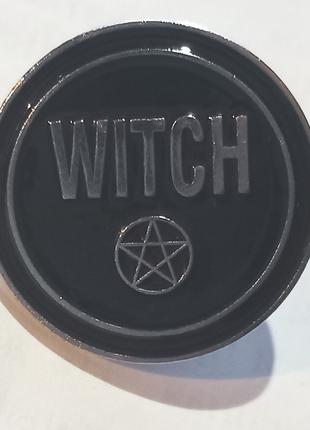 Брошь брошка значок пин witch ведьма колдунья черная магия
