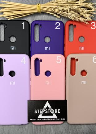 Чехол Silicone Case Cover Full для Xiaomi Redmi Note 8 с микро...