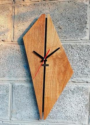 Дерев'яний дизайнерський настінний годинник, авторський настін...