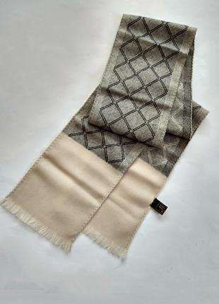 Стильный натуральный шарф шарфик, 100%шерсть , Италия