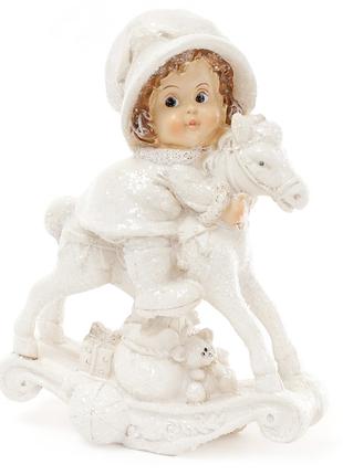 Декоративна фігурка Дівчинка на коні, 12 см ТОВАР ВІД ВИРОБНИКА
