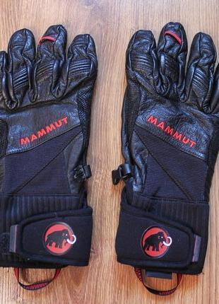 Унисекс кожаные перчатки mammut guide radial glove