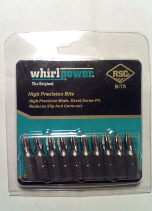 Биты Whirlpower PH2*25 мм - ( 10 штук в уп. ) - 35 грн уп.