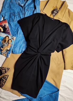 Boohoo плаття чорне олівець футляр по фігурі базове
