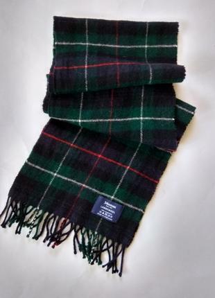 Мужской натуральный шарф Johnstons, made in scotland, 100% шерсть