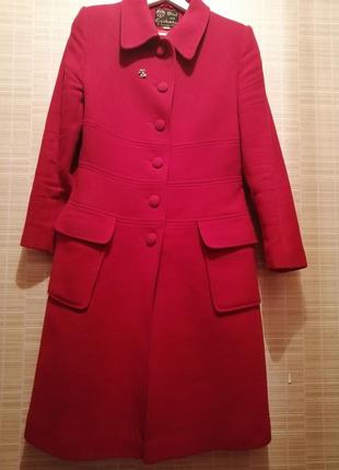 Червоне пальто, s (wool and cashmere a luxurious blend)