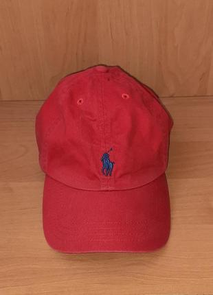Красная кепка-бейсболка polo ralph lauren