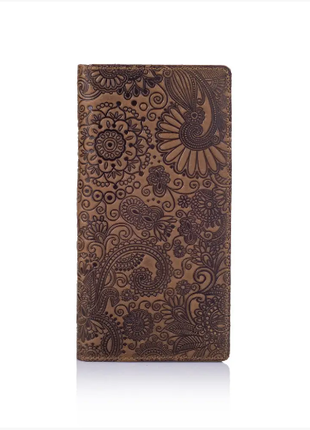 Дизайнерський гаманець на 14 карт з натуральної шкіри