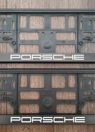 Рамка под номер Porsche. Эксклюзивные рамки Porsche / Cayenne.