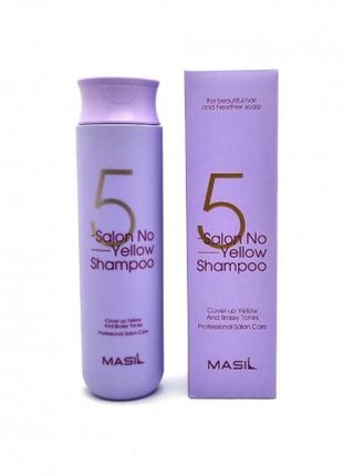 Шампунь против желтизны волос masil 5 salon no yellow shampoo ...