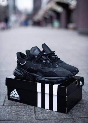 Кожаные, шикарные, мужские кроссовки adidas ozweego . замшеві ...