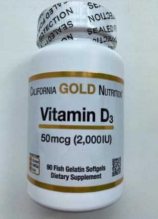 California gold вітамін д3 / d3 2000 iu