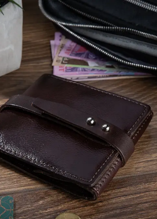 Зручний маленький гаманець на кобурном гвинті з натуральної шкіри