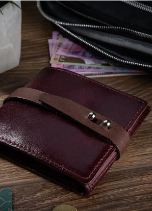 Зручний маленький гаманець  з натуральної шкіри