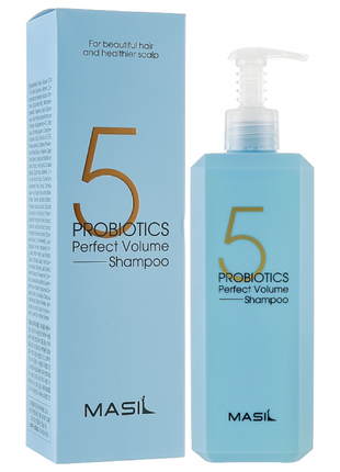 Мягкий шампунь для объема волос masil 5 probiotics perfect vol...