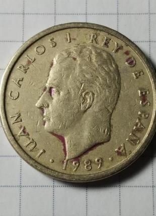 Монета Іспанія 100 песет, 1989